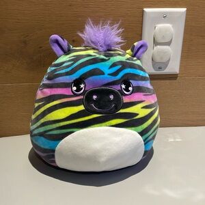 RAINBOW 8” ZEBRA BY SQUISHMALLOW